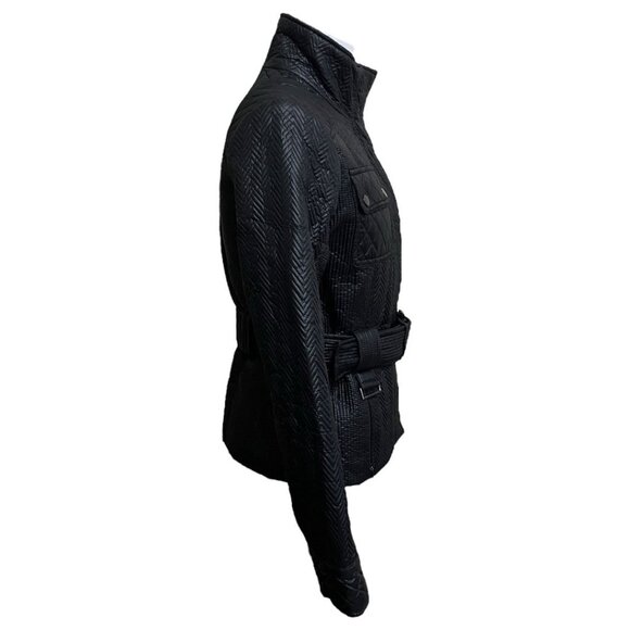 Kenneth Cole Reaction Black Coat size S Polyester Quilted Structured - Picture 2 of 11